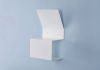 Portarrollos papel higienico - Acero - Blanco - 37,5x15x22cm