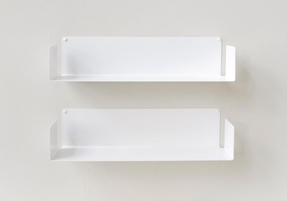 Floating Shelves U 60 Cm Set Of 2, White Floating Shelves With Lights