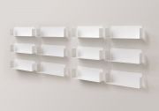 Modulares Regalsystem "U" - Satz von 12 - 60 cm - Stahl