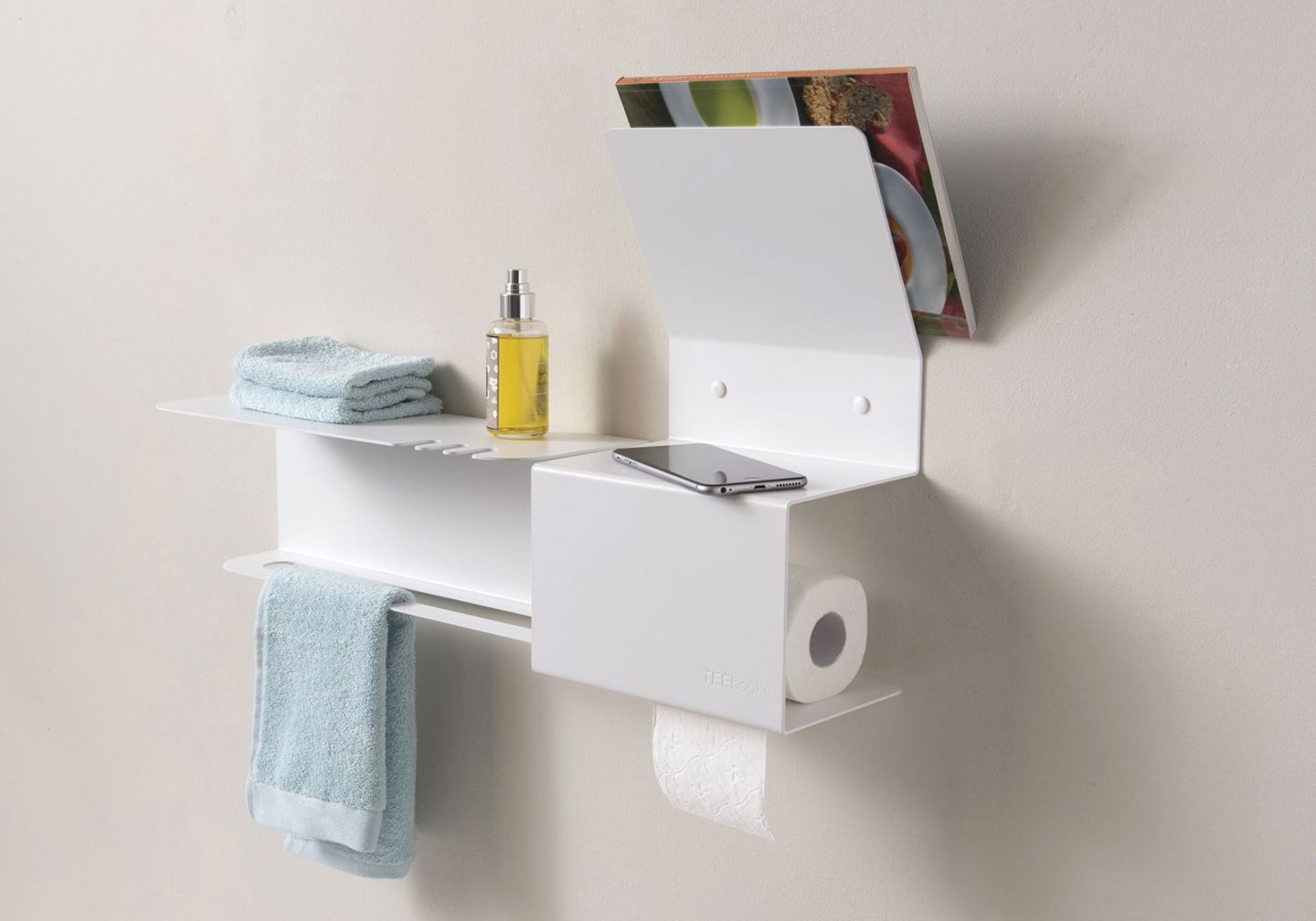 HOMCOM Carrello da Cucina in Bambù con Portasciugamani, 2 Cassetti e 2