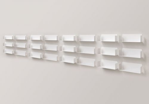 Estantes de pared "U" - 60 cm - Juego de 18