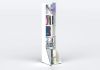 Libreria design 30 cm - metallo bianco - 5 livelli