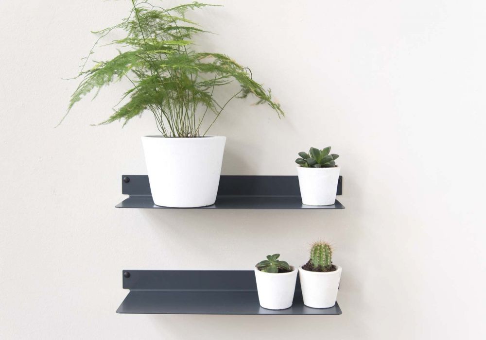 Étagère murale pour plantes L45 cm - Lot de 2
