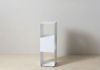Mensola cubo - Mobile colonna in acciaio - 2 livelli