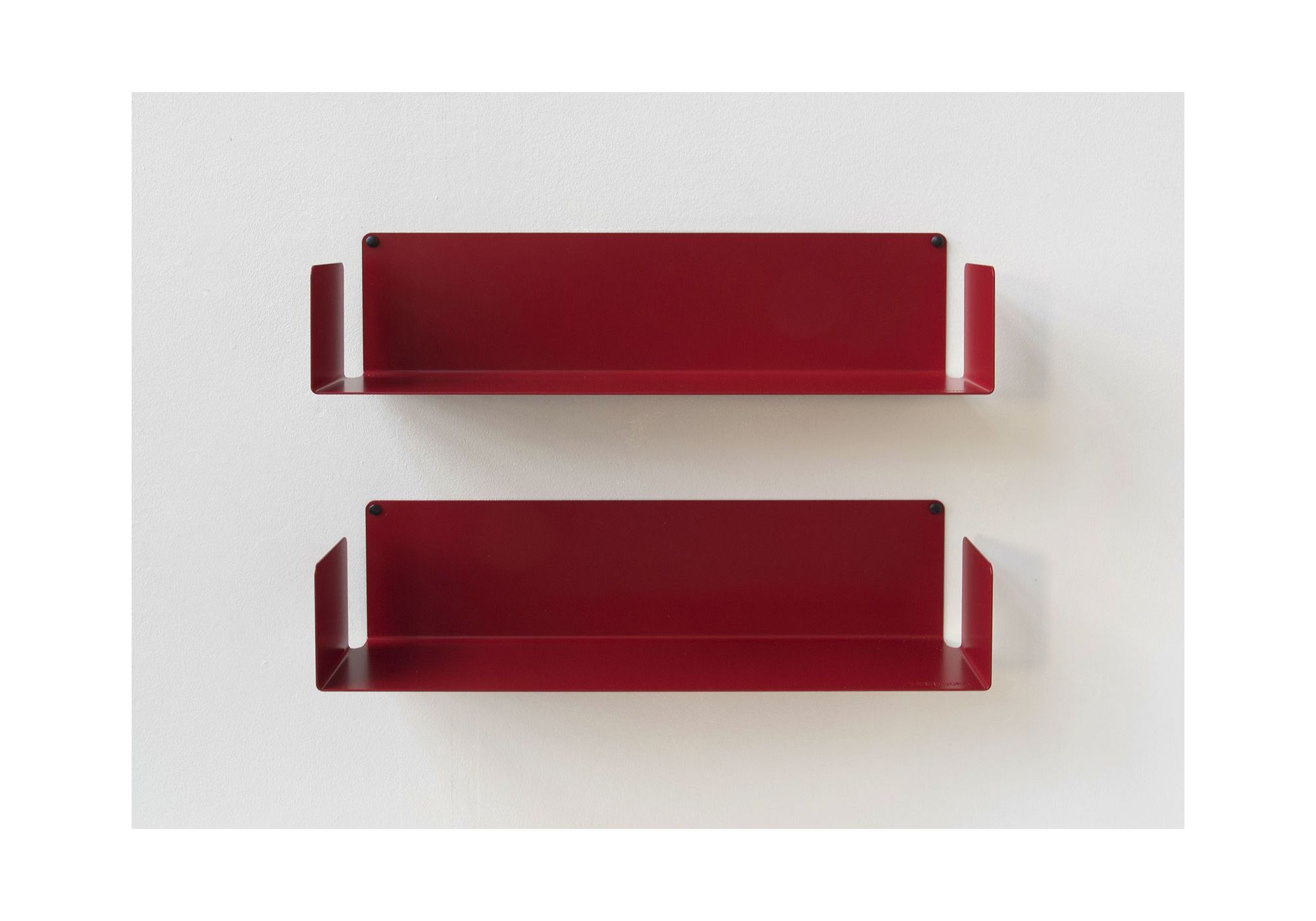 Floating shelves Red "U" Set of 2