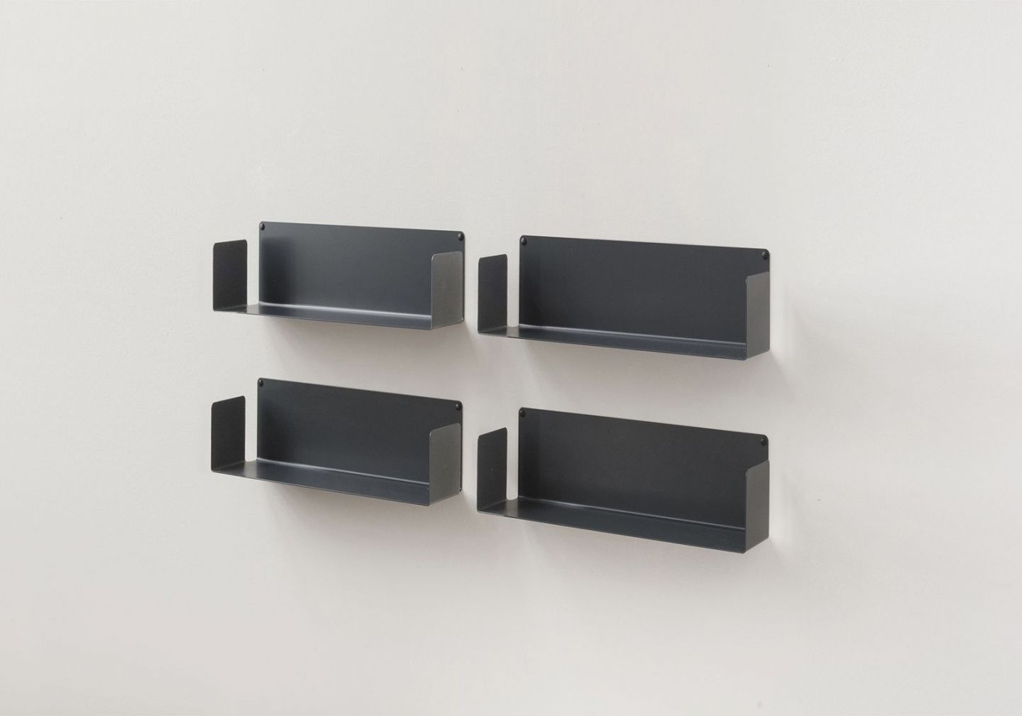 Floating wall shelves Gray US 17,71 inch long Set of 4