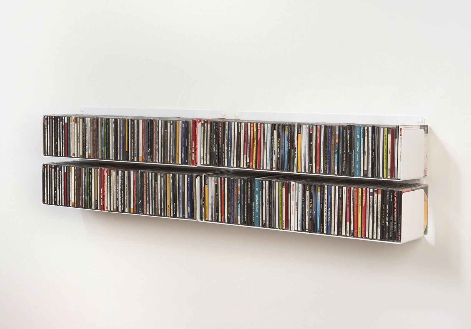 Buy CD Wall Shelf Gray 60 x 15 Set of 4