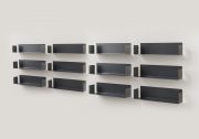 Floating shelves Gray 23,62 inches long - Set of 12 Grey shelves - 1