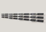 Bookcase Gray - 60 cm - Set of 24 Grey shelves - 1