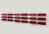 Bookcase Red - 60 cm - Set of 18 Red shelves - 1