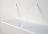 Mensola sospesa 100 x 35 cm - Acciaio Bianco Mensole sospese - 3