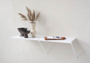 Wall console table 39.38 x 13.78 inches - Metal - White Wall console table - 1
