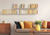 Wall bookshelves 17,71 inches long - Set of 4 Bookshelves - 11