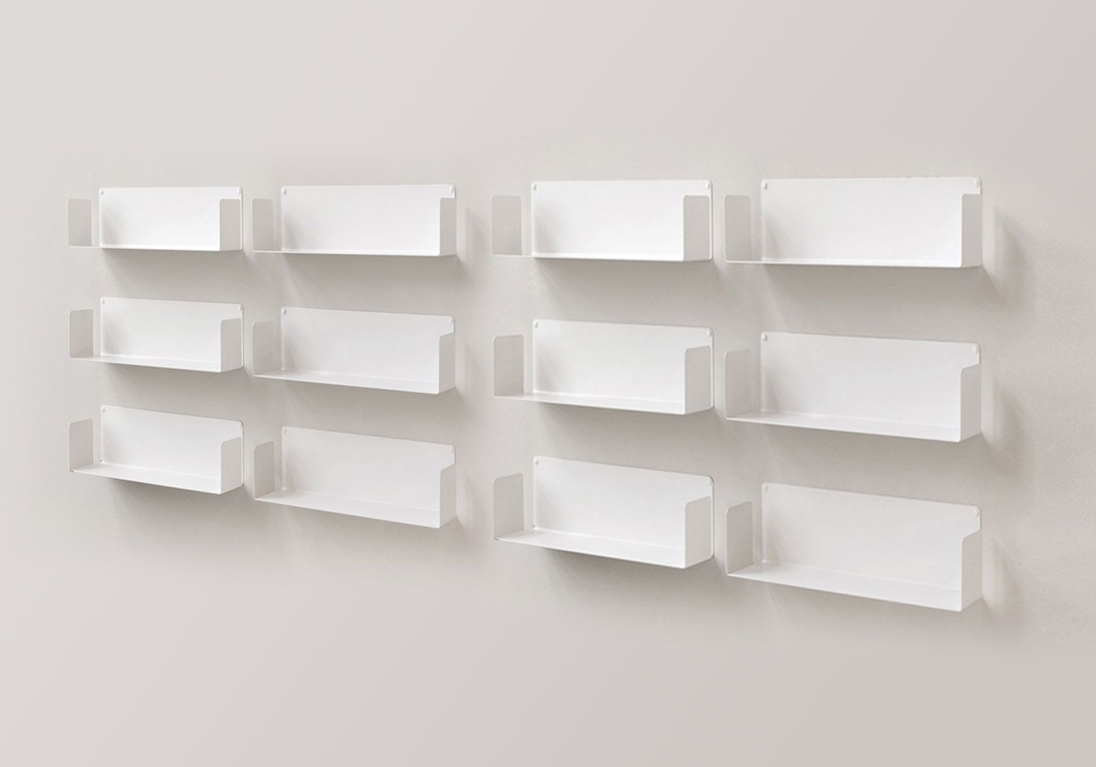 Floating shelves  "U" - 60 cm - Set of 12