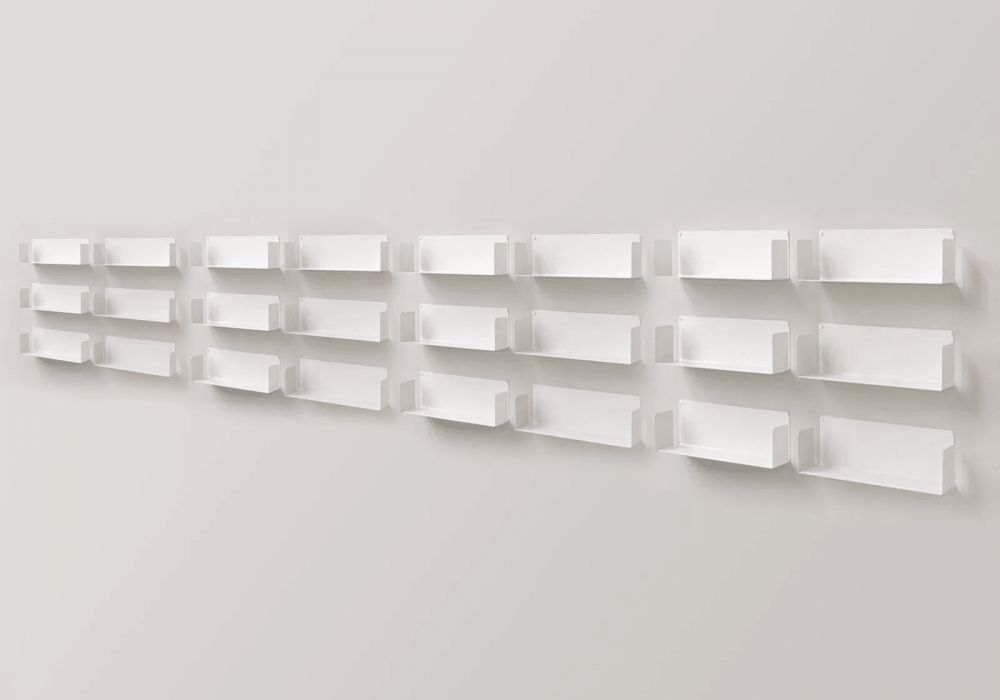 Étagère Murale 45 x 15 cm - Lot de 24 - Blanc Tablette murale - 14