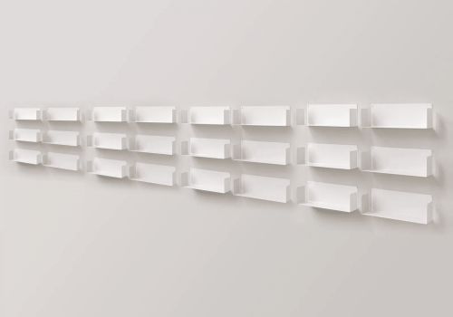 Floating shelves 17,71 inches - Set of 24 - White Floating Shelves - 14
