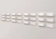 Floating shelves 17,71 inches - Set of 24 - White Floating Shelves - 14