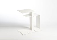 D pour table d’appoint - Blanc Modules Bibliothèque - 1