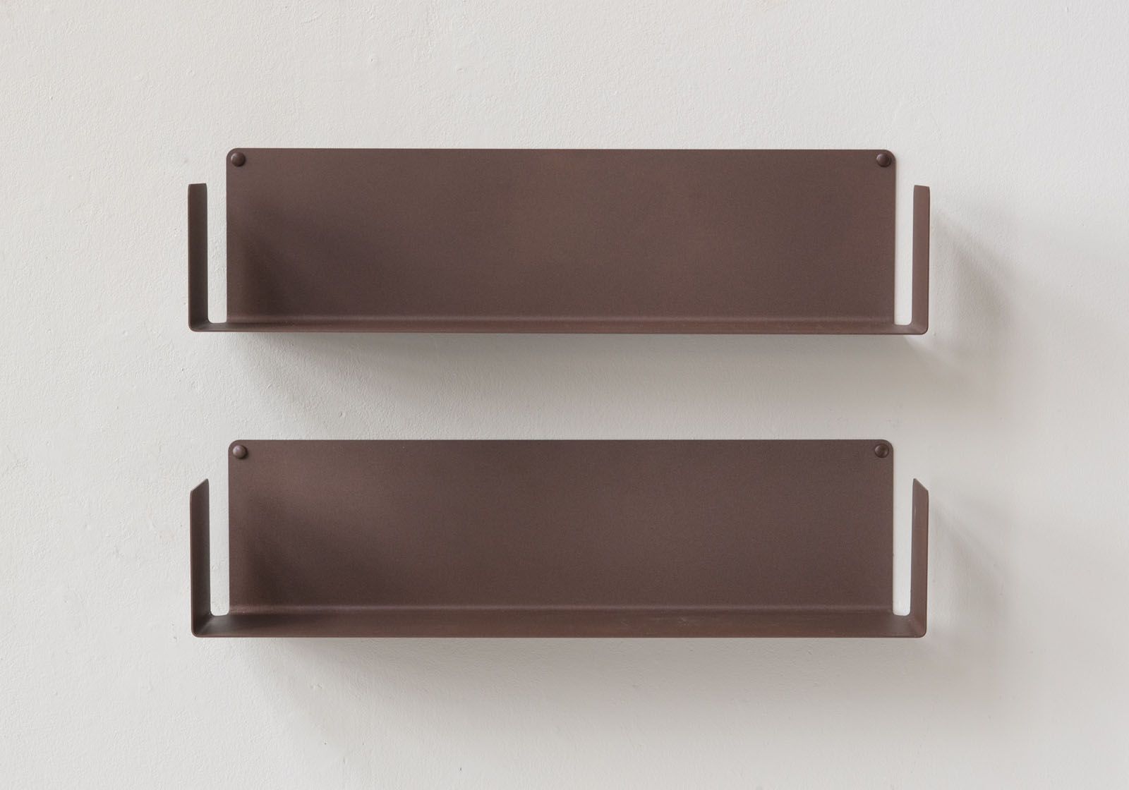 Floating shelves rust colour - 60 x 15 cm - Set of 2 Rust color shelves - 1