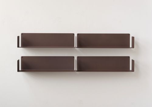 Floating shelves rust colour - 45 x 15 cm - Set of 2 Rust color shelves - 3
