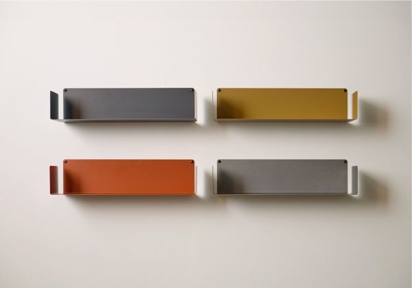 Estanterías de pared de colores